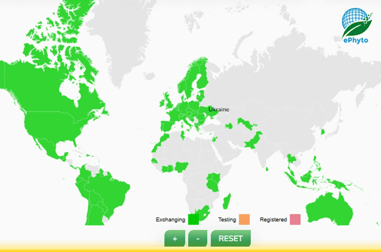 Ukraine has officially joined the international ePhyto system.