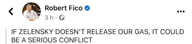 Фіцо погрожує Зеленському «серйозним конфліктом», якщо той не дозволить транзит російського газу